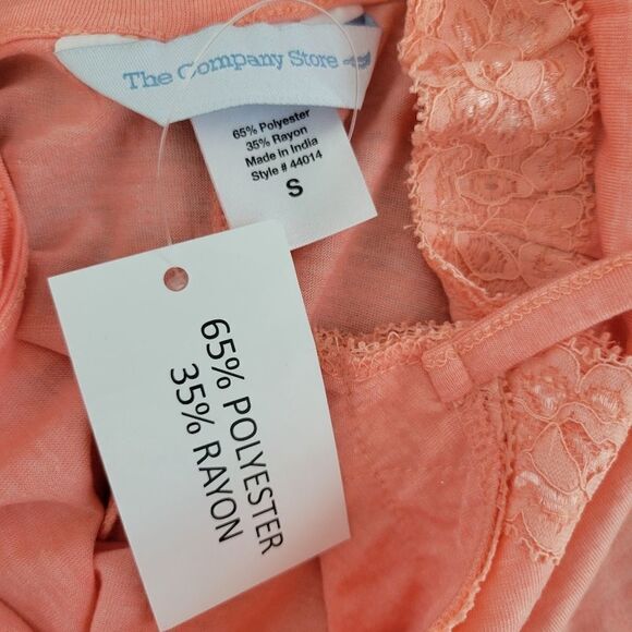 Company Store Peach Chemise Lace Nightgown - Picture 2 of 3